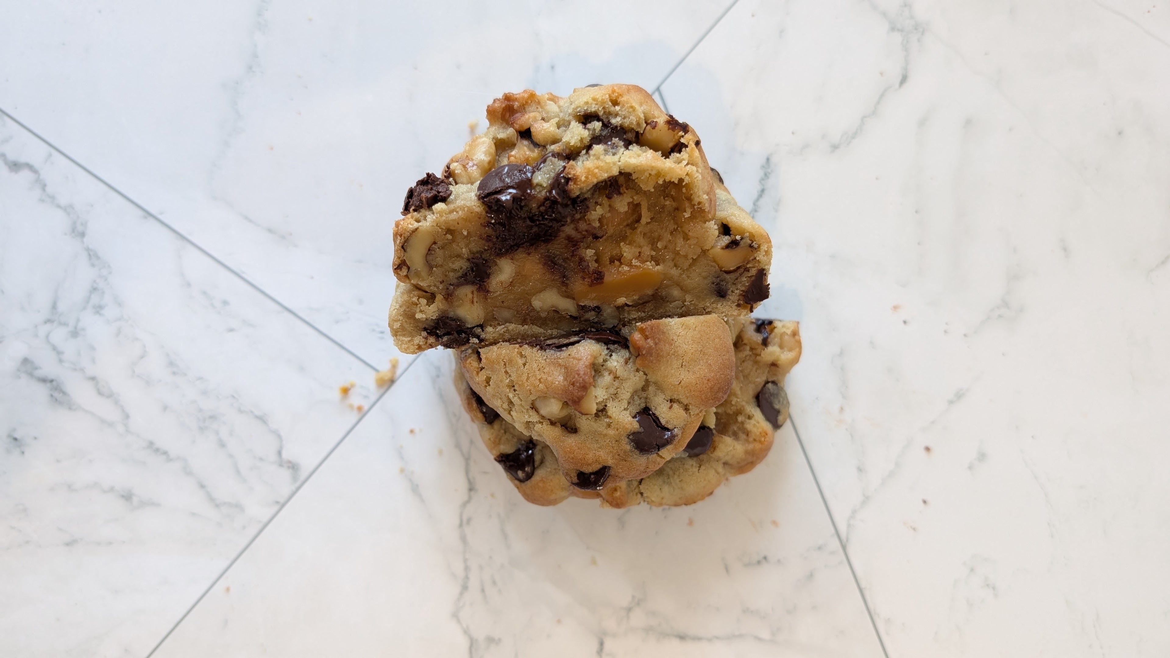Walnut , Chocolate Chip & Caramel Cookie