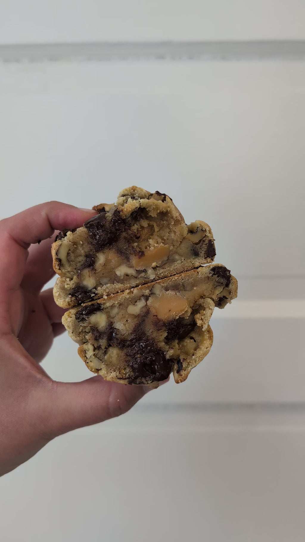 Walnut , Chocolate Chip & Caramel Cookie