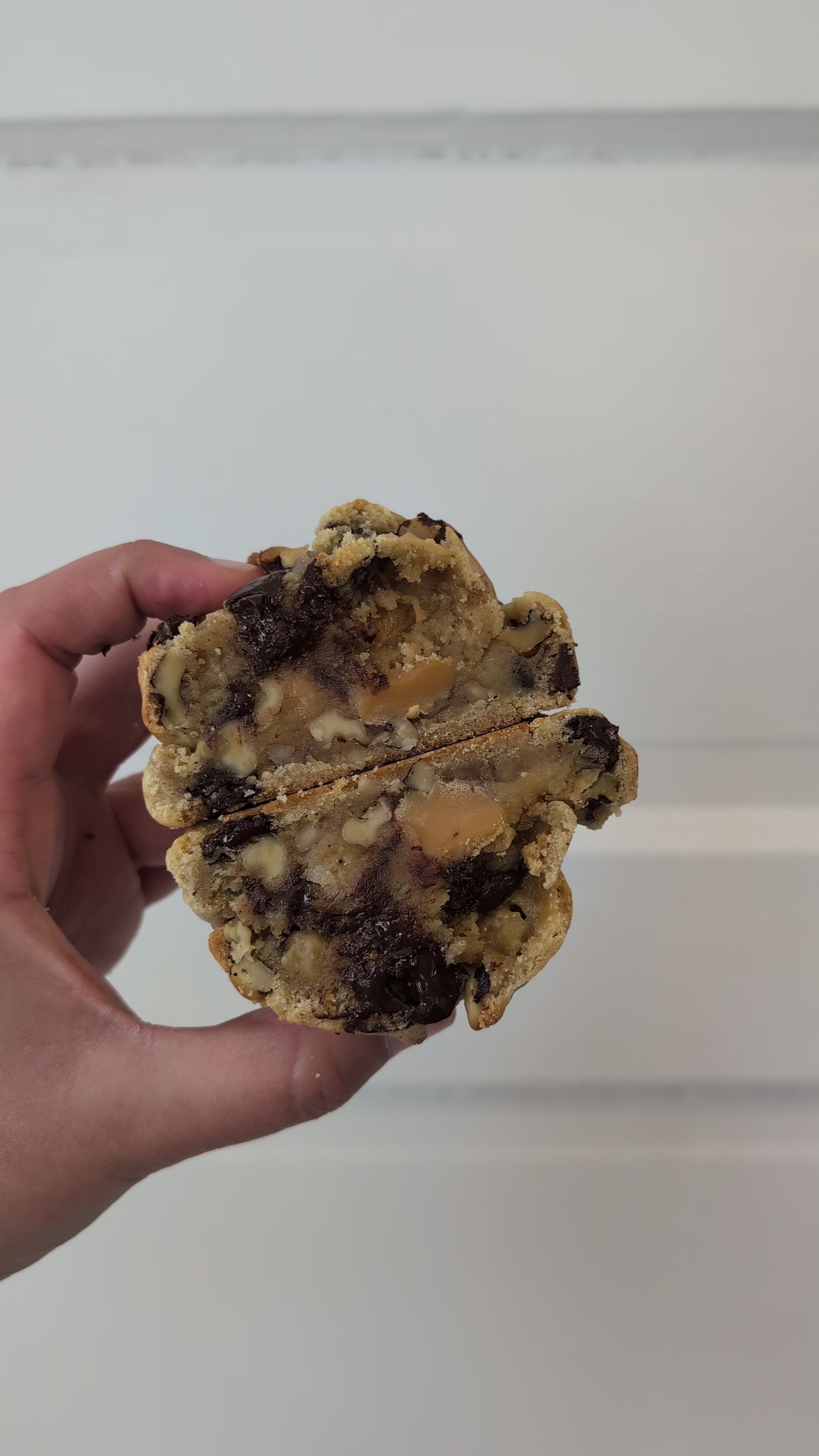 Walnut , Chocolate Chip & Caramel Cookie