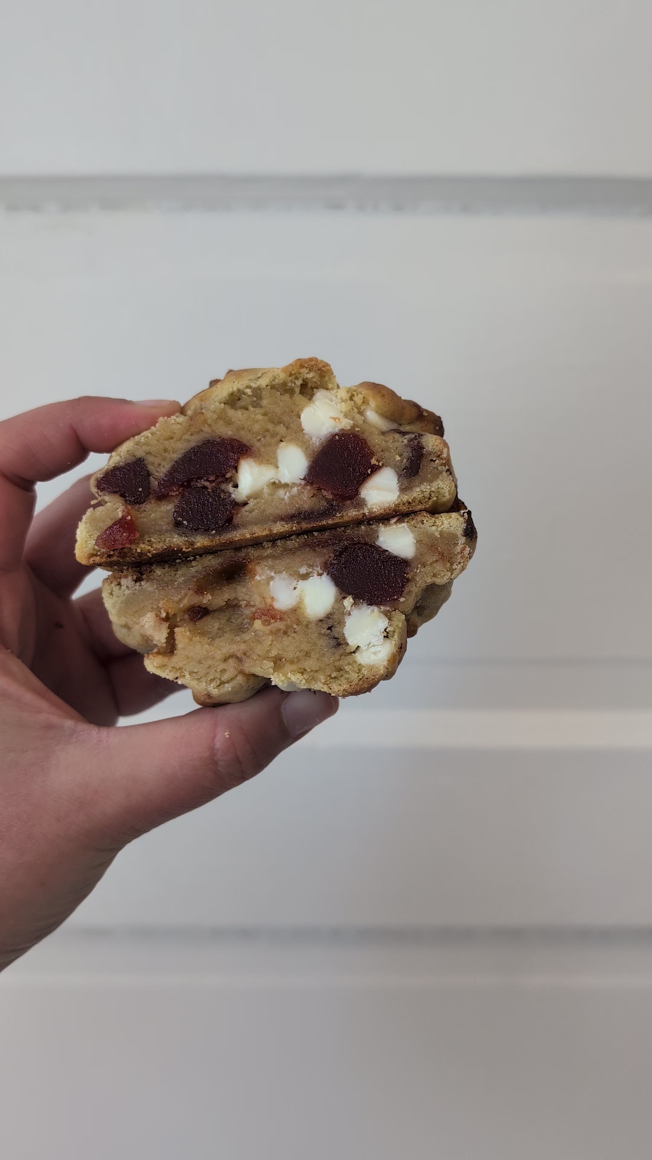 Guava , White Chocolate & Dulce de Leche Cookie